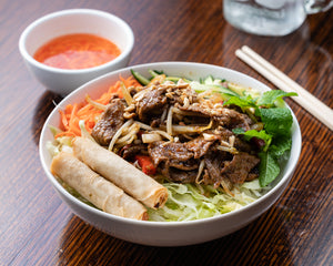 Rice Vermicelli (Bun Cha Gio) w/ Meat of Choice